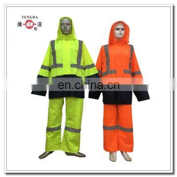 raincoat manufacturer reflective rainsuit for workers