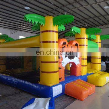 2017 New Design Inflatable Tiger Jungle Jumper Bouncer Combo With Slide photo-2
