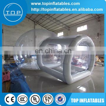 High quality service equipment PVC tarpaulin inflatable clear dome tent