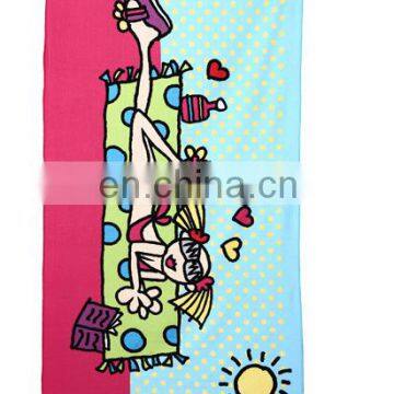 Wholesaler Customized Printed Microfiber Soft New Promotional Polyester Cotton Beach Towels photo-6