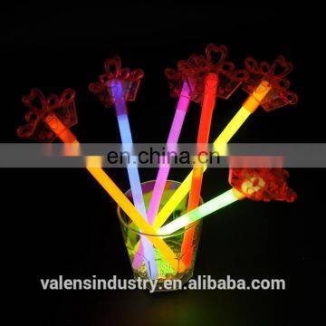 Funny and Easy Handling Flsorescence Glow in the Dark Tiara Wand for Party/Festival/Dance/concert/camping/Bar/Game/Wedding