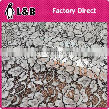 Wholesale Fancy Red Rose Flower Printed Lace Fabric photo-3