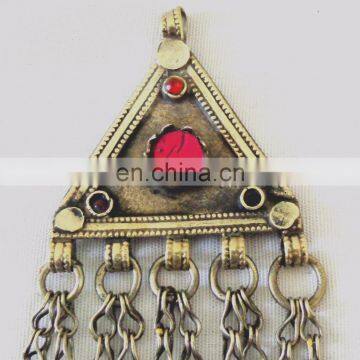 Afghani Bohemian Handmade Necklace- Afgani Vintage Pendant Set photo-2