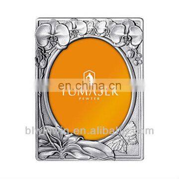 cute flower metal photo frame for promotion