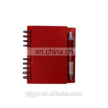 Promotional customized A4 /A5 PP Plastic cover spiral notebook