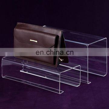 Fashion Clear Acrylic Handbag Rack Displays Stand for supermarket