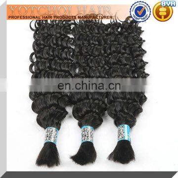 Unprocessed Wholesale Virgin Cambodian Hair Bulk ,Virgin Wavy Human Hair