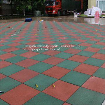 Factory direct sale kindergarten outdoor rubber floor mat community crawling safety non-skid floor mat school runway glue