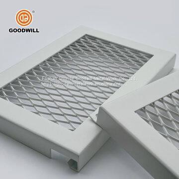 Diamond Shaped Perforated Pattern Metal Plate Mesh Steel Panels photo-2