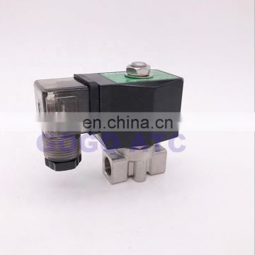 0-90/50/35bar 2 way high pressure solenoid valve 1/8" BSP 12V 24V DC AC110V 220V normal close stainless steel water valve