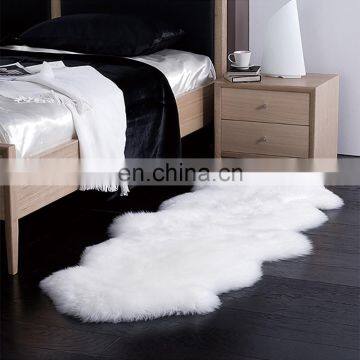 rectangle faux fur sheepskin rug with low price