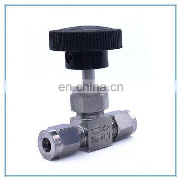 Adjustable Needle Valve OD 3 4 6 8 10 12 14mm 1/8" 1/4" 3/8" 1/2" Compression Double Ferrule Tube Stainless Steel 304 photo-3