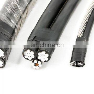 Overhead power line 2/3/4cores service wire aluminium conductor aerial bundled conductor ABC cable