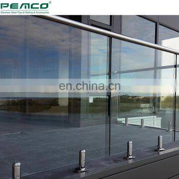 Frameless Balustrade Glass Railing 10-12mm PEMCO Australia Glass Pool Spigot And Pool Glass Fence photo-5