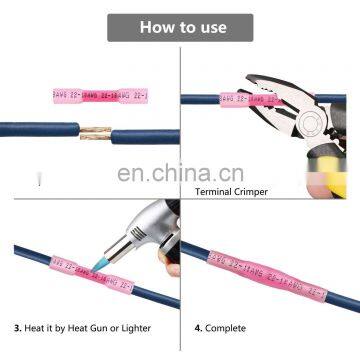 Hampool Durable Copper Electrical Auto Heat Shrink Butt Wire Connectors photo-7