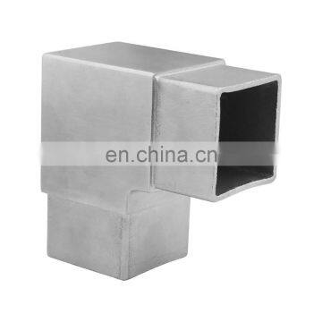 Sonlam T-20  Stainless Steel Handrail Square Pipe Connector  Corner Union Elbow