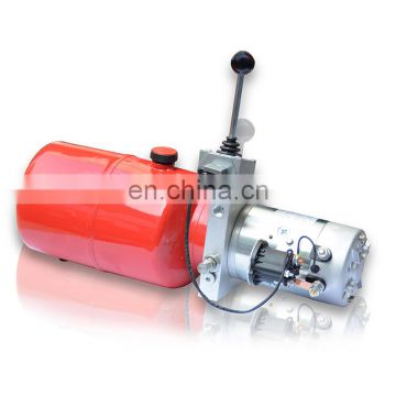 24volt 20mpa semi-electric stacker truck mini hydraulic power pack with hand valve