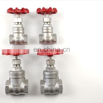 PN16 1000WOG CF8 BSPP BSPT NPT BS21 Threaded Gate Valve