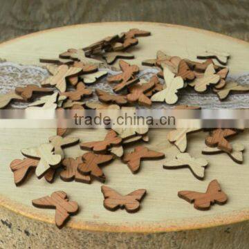 Custom Made Laser Cutting Small Wooden Bauble Decoration,wooden Butterfly photo-2