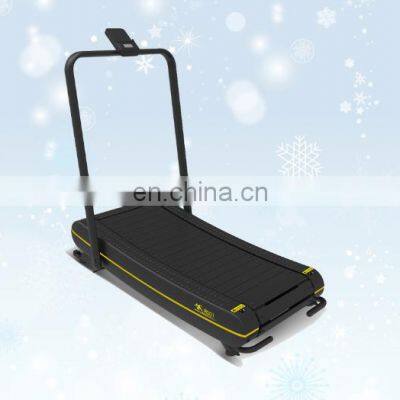 Mini treadmill running machine,self-powered curved treadmill,foldable manual slim running machine for home use manual treadmill