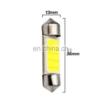 50pcs/lot Car LED Bulbs 31mm 36mm 39mm 41mm COB DC12V Interior Lamp Interior Reading Lights Plate Lamps Bulb
