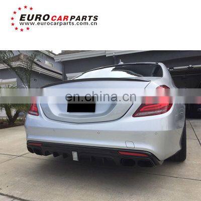 S Class W222 Rear Spoiler B Style S320 S350 S450 S500 S560 2014-2020y Dry Carbon Fiber Material Back Spoiler and Trunk Spoiler photo-5