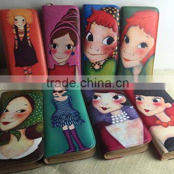 Graffiti Women Leather Wallet Women Wallets Brand Design Fashion Designer Purses for Women photo-6