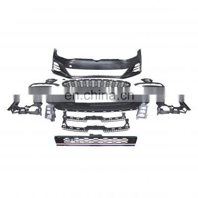 Автоматически модифицированный передний бампер высокого качества из ПП-материала с решеткой радиатора для V W GOLF 7 2013 - 2017 годов, позволяющий преобразовать его в комплект кузова GOLF 7.5 GTI