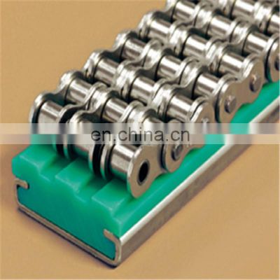 Extruded plastic double liner guide rail uhmwpe guide conducting bar