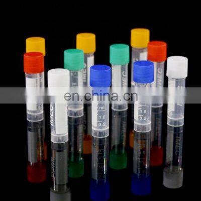 IMEC Plastic Tubes Vial 1.8ml  Freezing Cryovial Tube with Screw Cap