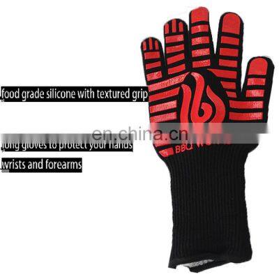 Extreme Heat Resistant Grill BBQ Gloves Oven Gloves Oven Silicone Glove