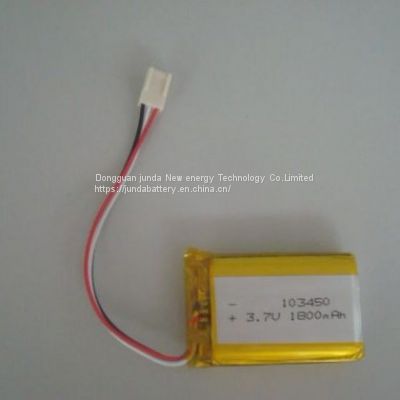 LP103450 3.7v 1800mah 6.66wh lipo battery 103450 battery lipo 3.7v 1800mah posh mobile 3.7v 1800mah li-ion battery