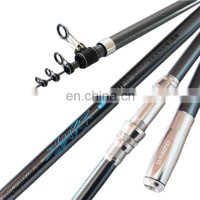 Portable Rotary Fishing 3.9M 4.2M 4.5M 5.4M Fishing Rod  Carbon Fiber Telescopic Travel Sea Boat Rock Fishing Rod