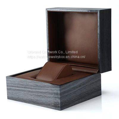 High-grade Wooden Watch Box Solid Wood Flip Packaging Box Jewelry Storage Spot Gift Box. photo-4