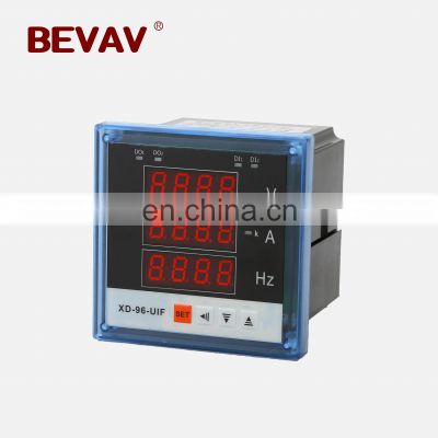 BEVAV LED 72mm single-phase AVF current voltage frequency combination meter