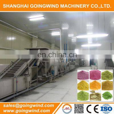 Automatic fruit powder production line auto fruit and vegetable powders making machine plant machinery good price for sale