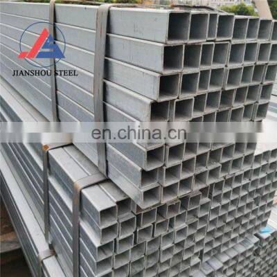 China supplier Gi square pipe 2 inch black iron galvanized pipe price