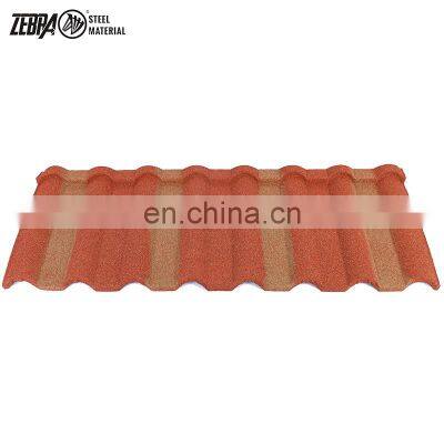 Hot Sale Roofing Tile House Villa Panel Building Material Stone Color Coated Metal Roofing Tile photo-5