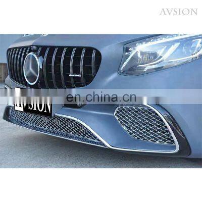 Front/rear bumper assembly grille for Mercedes Benz S coupe C217 upgrade to S65 AMG style