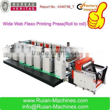 HAS VIDEO 0.1mm Wide Web High Speed Flexo Printing Press For Paper Cup and Paper Bag,4 ,5 ,6 colors Kraft Paper Printing Machine