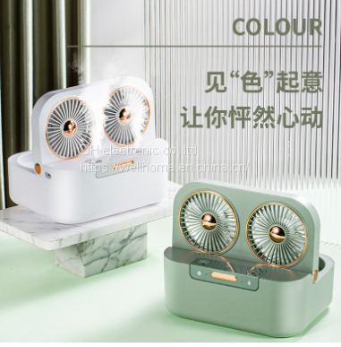 Dual Blade Spray Fan USB Desktop Air Conditioning Fan Wechat:13510231336