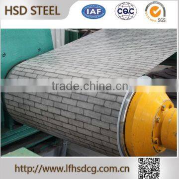 Stone grain color coated steel coils for wall panels