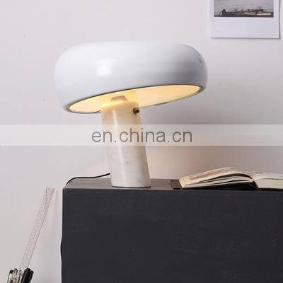 Modern Marble Table Lamp Black Table Lighting LED White Desk Lamp photo-2