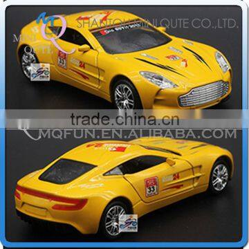 Mini Qute 1:32 kid Die Cast pull back alloy music luxury racing car vehicle model car electronic educational toy NO.MQ 0535D