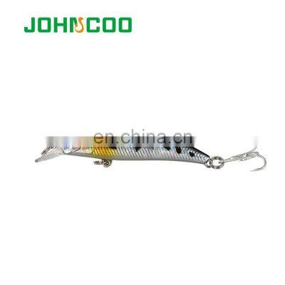 JOHNCOO Sinking Wobbler 60SR Fishing Lure 60mm 4.5g Sinking Vibrating Minnow Wobbler Lure Bass Pike Peche Isca Artificial Bait