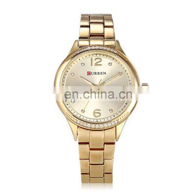 CURREN 9003 Watch Women Crystal Wristwatches Reloj Manual Curren Ladies Watch