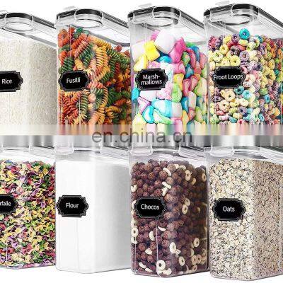 Dry Food Storage Containers Kitchen Pantry Organization Storage Set of 8 Airtight Food Storage Containers Cereal Container