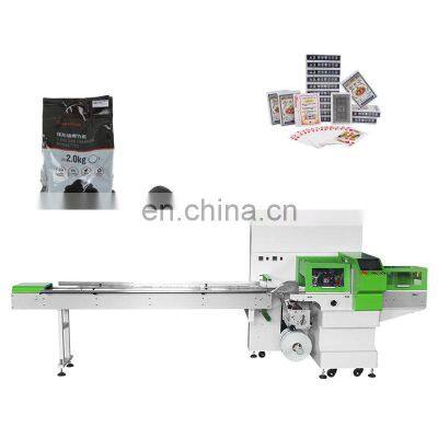 Automatic Disposable Lump Firewood Charcoal Plate Cloth Play Card Pack Machine With Feeder