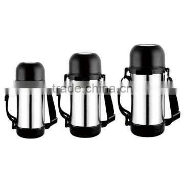 0.8L vacuum wide-mouth travel bottle with strap BL-2015