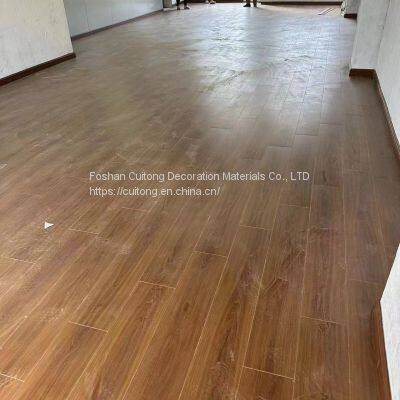 9mm wood grain engineering flooring Exhibition studio reinforced wood flooring Storage room Attic office laminated wood flooring